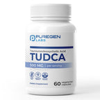 Puregen Labs TUDCA (Tauroursodeoxycholic Acid) 500mg per Serving, Bile Salts Liver Supplement | No Harmful Additives | Non-GMO | Gluten Free - 60 Vegetarian Capsules