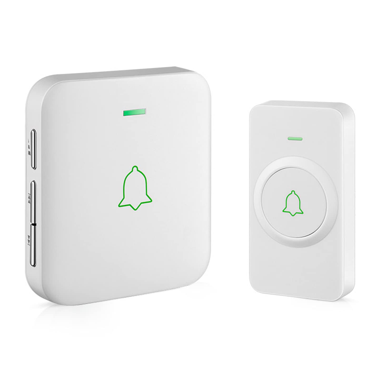 AVANTEK Wireless Doorbell, Mini Waterproof Door Bell Chime Operating at 1000 Feet, CW-11 Doorbell with 52 Melodies, 5 Volume Levels & LED Flash
