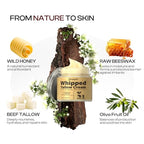 Beef Tallow for Skin: Organic Grass-Fed Tallow and Honey Balm Whipped Beef Tallow Skin Balm - Deep Nourishing Tallow Face Moisturizer for All Skin Types