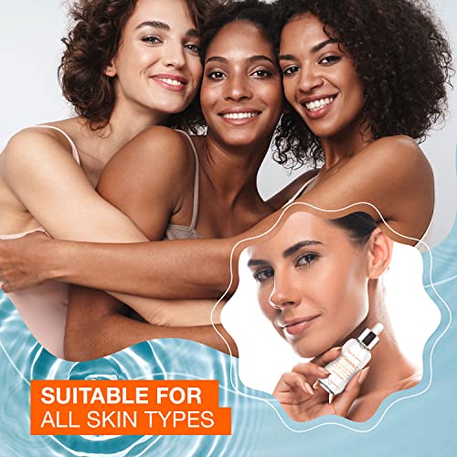 Vitamin C Serum With Collagen - Dermatologist Tested, Skin Brightening, Anti-Aging, Acne Treatment, Fades Dark Spots, Cruelty Free Korean Skin Care For All Skin Types - 1.69 oz