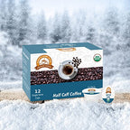 Alex's Low Acid Organic Coffee K-Cups (12 Servings) - Half Caff
