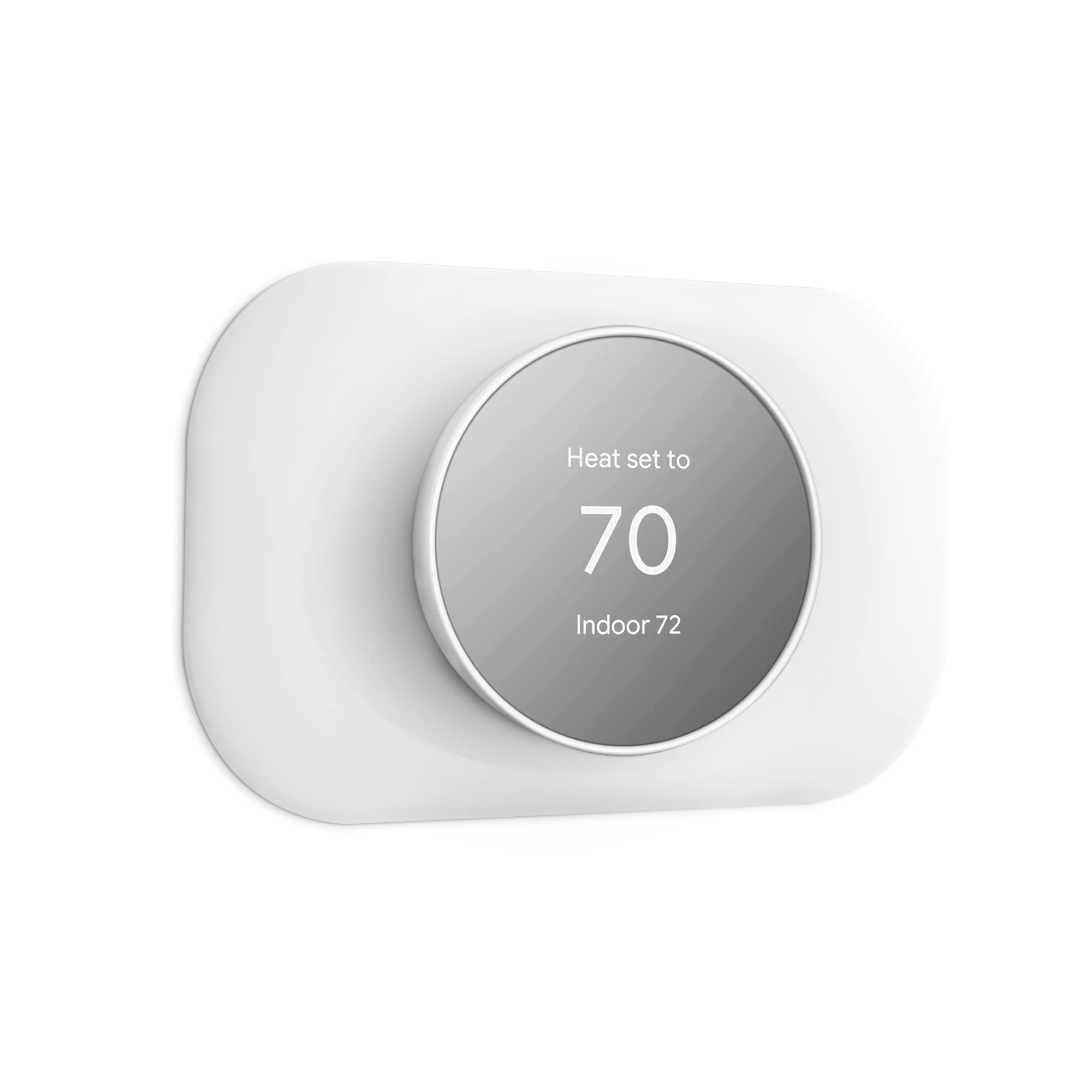 Petrichor Nest Thermostat Wall Plate - Compatible with Google Nest Thermostat 2020 - Nest Thermostat Trim Kit, Nest Thermostat Wall Plate Cover Accessory Easy Installation - Snow
