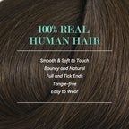 Ukira Medium Brown Hair Extensions Clip in Real Human Hair, 15 Inch 70g 7pcs Clip in Hair Extensions Real Human Hair, Ntural Straight Remy Human Hair Extensions Clip ins for Women