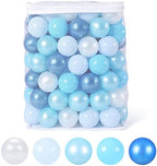 GOGOSO Ball Pits Balls for Toddlers Pack of 50 100 200 Plastics Shape Ball Non-Phthalate Non-BPA Non-Toxic 2.2-Inch Crush Proof Play Balls