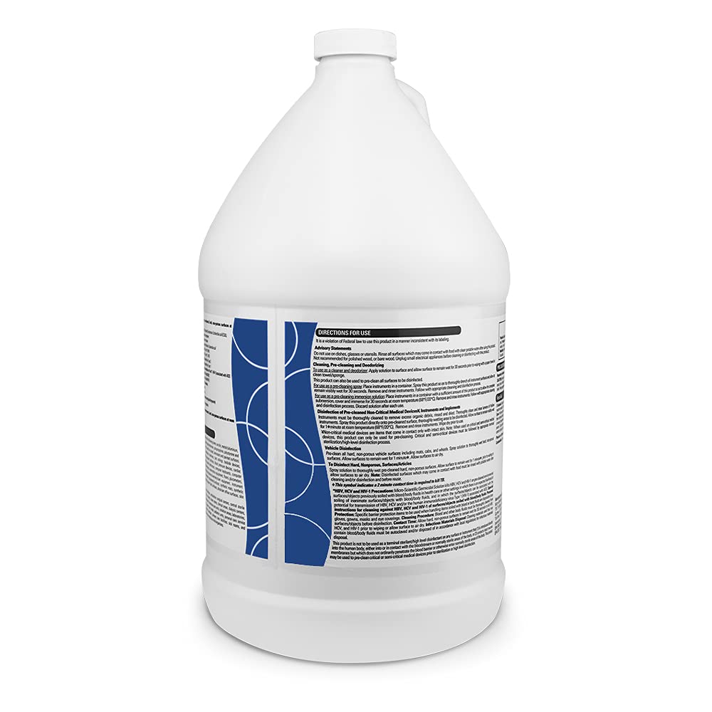 Micro-Scientific Opti-Cide Max Disinfectant Cleaner & Sanitizer, Broad-Spectrum, Kills in 2 Minutes, 1-Gallon Pour Bottle