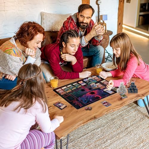 MTG Playmat TCG Playmat -Includes Storage Bag and 14 Dice-Experience Top-Tier Quality and Edge-Locking Waterproof and Non-Slip Mat! (playmat with, Lotus Flower)