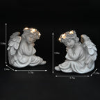 Garden Angel Statue Outdoor Decor Angel Solar Light Outside Decorations