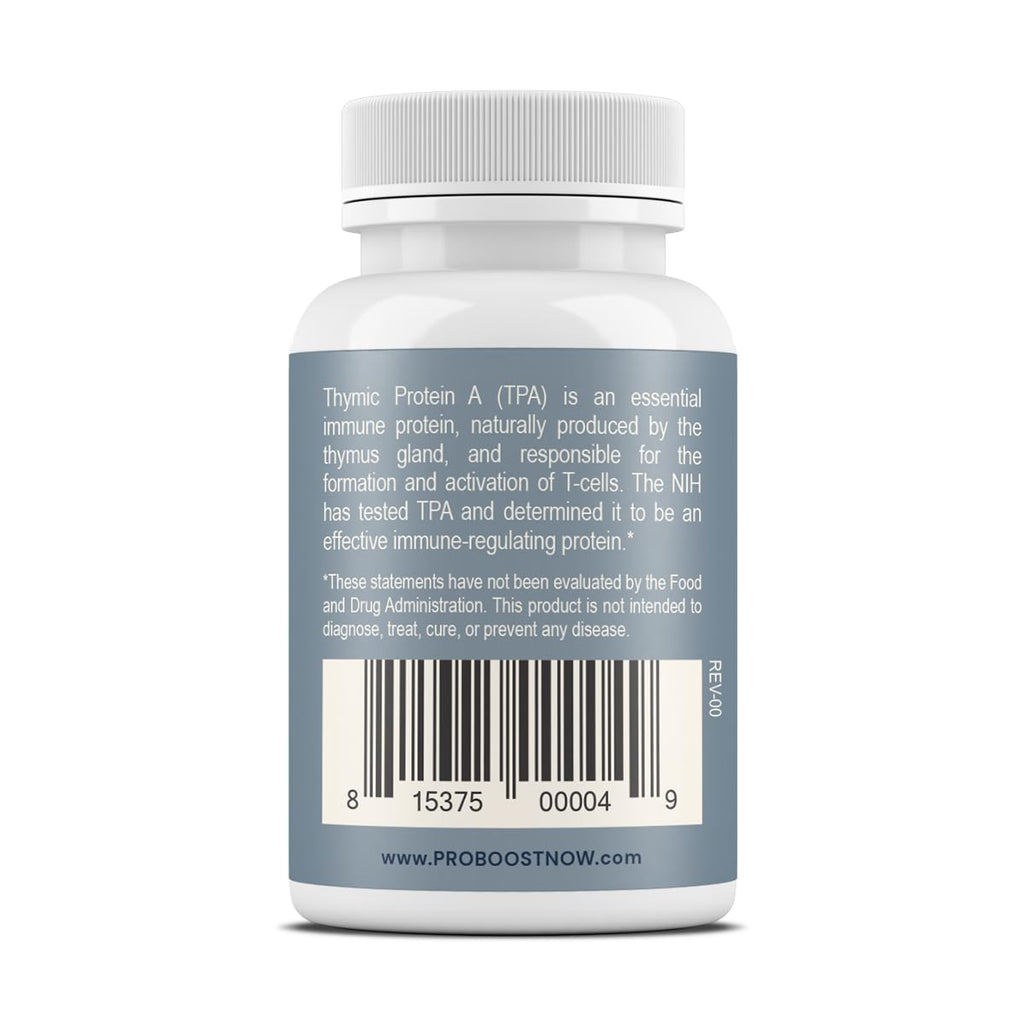 ProBoost Thymic Protein A Tablets (1 McG TPA) – Immune System Support Supplement – All Natural, Non-GMO, Fast-Dissolve Sublingual Tablets – 30 Tablets