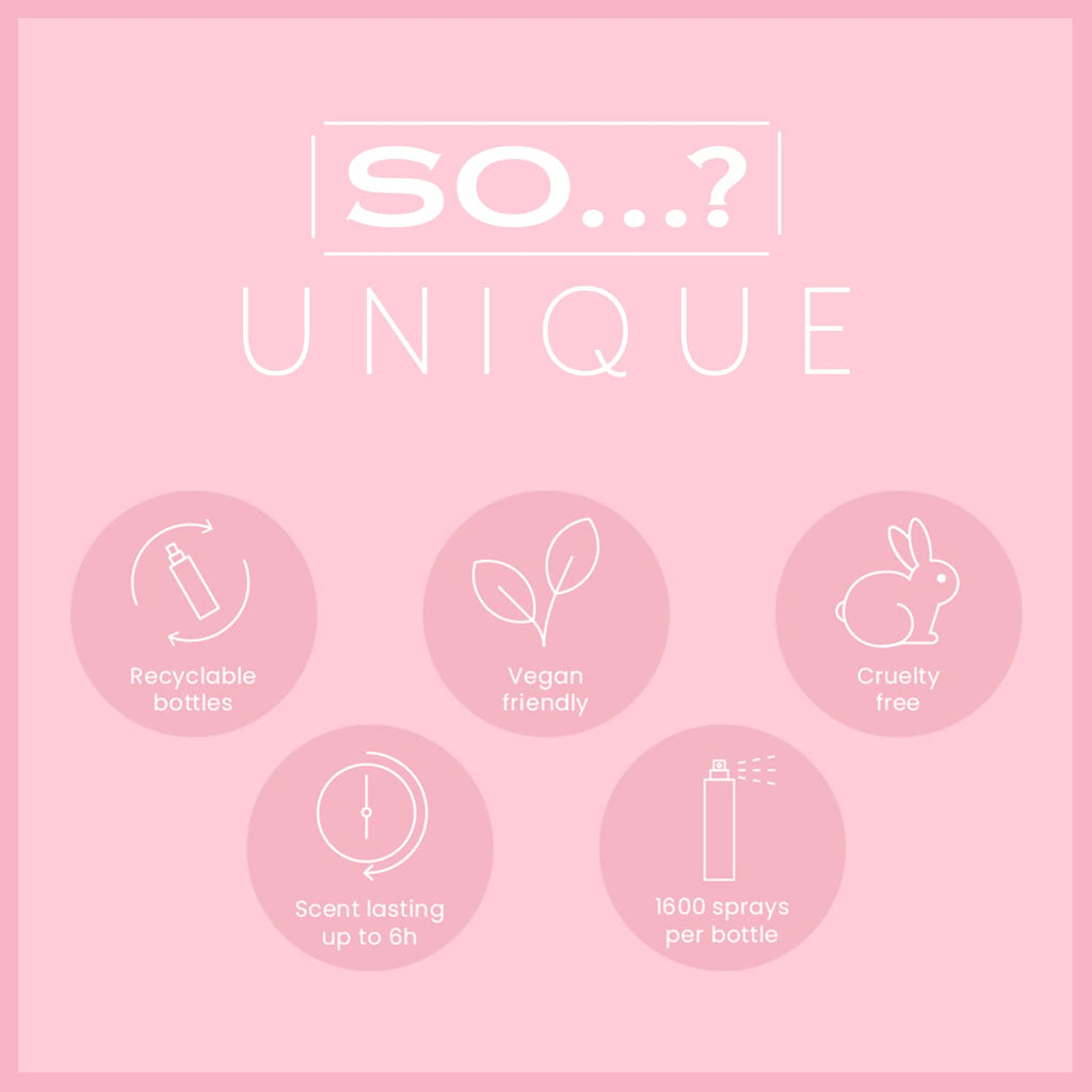 So���? Unique Body Mist Set - Perfumes for Women with Fresh, Floral, Sweet Scents - 6 Hour Wear Body Spray for Women - Travel Size Gift Set - 6 pcs