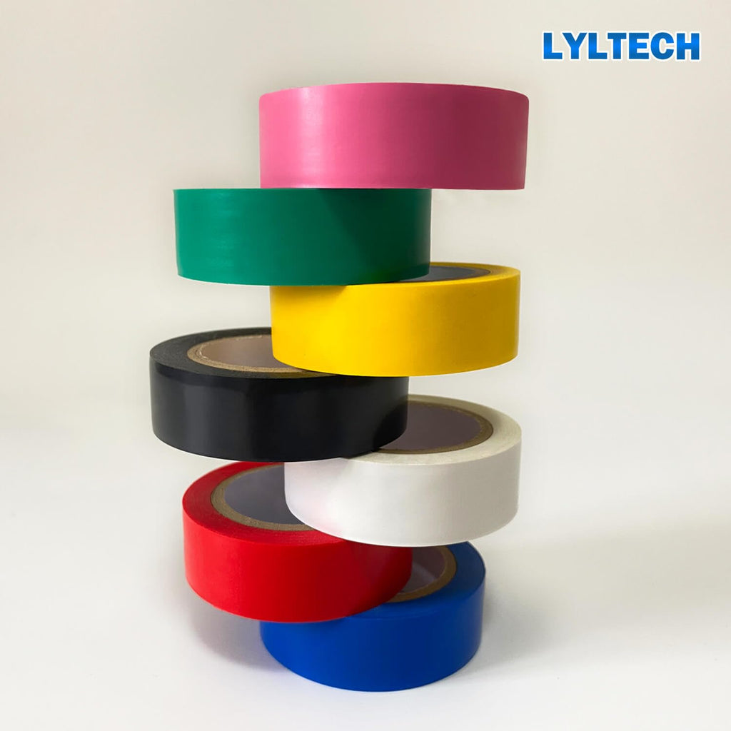 LYLTECH Electrical Tape, Multi Colored, 7 Rolls, 3/4in x 30ft