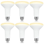 Sigalux BR30 Indoor LED Flood Bulbs for Recessed Cans, 7.5W (65W Replacement), 650LM, Soft White 2700K, Smooth Dimming, CRI 80, 110° Wide Beam, E26 Medium Base, Energy-Saving Lighting, 6 Pack