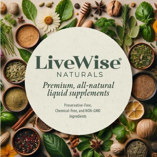 Live Wise Naturals Vitamin D3+K2 Liquid Drops - Organic MCT Oil Formula for Adults, Kids & Toddlers - Easy Absorption 1208 IU Vitamin D3 & 25 mcg K2 (mk7) for Immune Support & Bone Health - No flavour