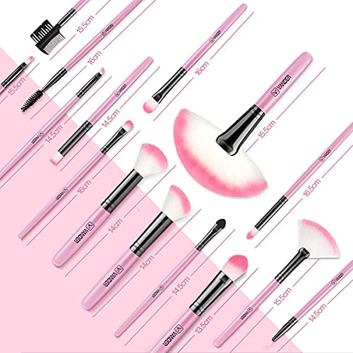 Makeup Brushes, VANDER 32pcs Professional Soft Synthetic Kabuki Cosmetic Eyebrow Shadow Makeup Brush Set Kit