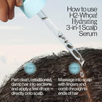 Eva NYC H2-Whoa Hydrating 3-in-1 Scalp Serum, Infused with Hyaluronic Acid and Glycolic Acid, 2.0 fl oz