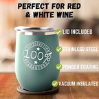 Shut Up And Bring Me Sangak Wine Glass Funny Gift Rude Offensive Insulated Tumbler Lid Teal