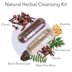 Kroeger Herb Products, Wormwood Herb Supplement Kit, Black Walnut, Clove, Quassia, Worm Wood Detox Cleanse - Capsules, Non-GMO, Gluten Free, No Preservatives or Fillers, Made in USA