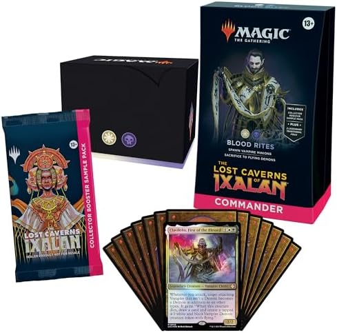 Magic: The Gathering The Lost Caverns of Ixalan Commander Deck Bundle – Includes All 4 Decks (Ahoy Mateys, Blood Rites, Explorers of The Deep, Veloci-ramp-tor)