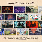 Azure Scholar (Stitched) - MTG Playmat by Matt Burks - Compatible with Magic The Gathering Playmat - Play MTG, YuGiOh, TCG - Original Play Mat Art Designs & Accessories