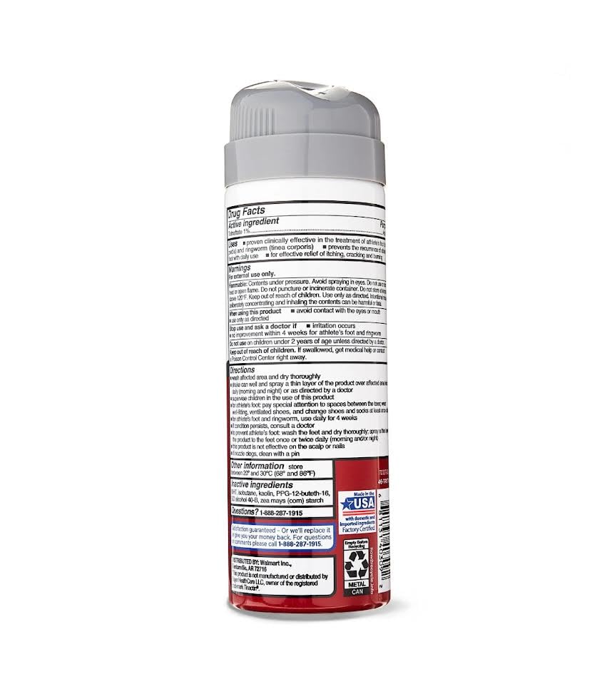 Equate Athlete’s Foot Antifungal Liquid Spray, 5.3 oz (Pack of 2)