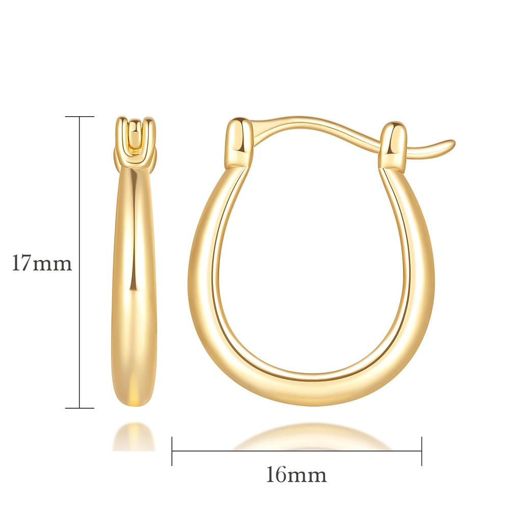 USESMTLE Gold Hoop Earrings for Women 14K Gold Hoop Earrings for Women