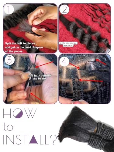 Human Braiding Hair for Boho Braids 50g 18 Inch Water Wave Bulk Human Hair for Braiding No Weft 12A Brazilian Virgin Hair Extensions Wet and Wavy Human Hair (Water wave, 50g-18 inch)