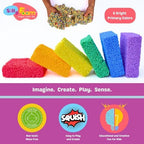 Silly Foam, Creative Modeling Foam Beads, 2-Pack Primary Colors, Perfect for Preschool and Kids, Arts, Crafts, Sensory Play, Non-Toxic (12 Blocks Red, Orange, Yellow, Green, Blue, Purple) (Age 3+)