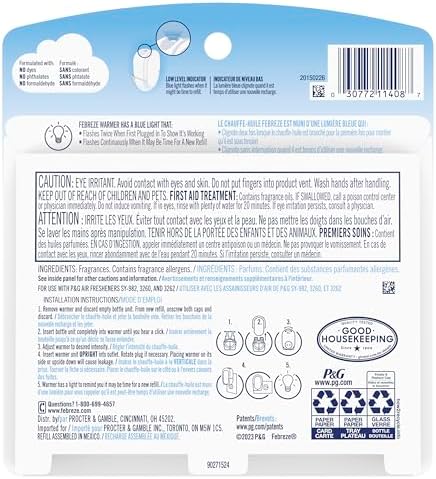 Febreze Plug In Air Freshener, Odor-Fighting Scented Oil Refill, Summer Berry Picking, 2 Refill