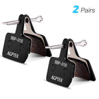 AGPTEK Bike Brake Pads, High-Performance Brake Pads, Disc Brake Pads & Spring (Semi-Metallic) for Mountain Bike Disc Brakes, 2 Pairs Bike Pads, Compatible with TRP Tektro Shimano Deore Br