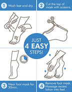 DERMAL Moistfull Silky Foot Socks & Hand Gloves Mask Combo 6 Pack - for Dry Feet and Hands - Home Spa Treatment - Dermatologist Tested, Cruelty Free, Korean Beauty