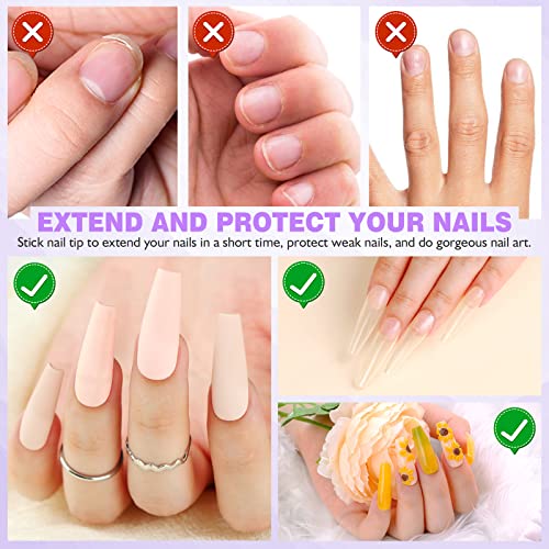 SAVILAND 30ML Gel X Nail Glue U V Light: 2 Pcs Gel Nail Glue and U V Nail Lamp for Nails, Gel X Nail Kit with Lmap Fast Curing Nail Glue for Gel X Extension DIY Home Nail Art