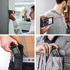 Laser Measure Mute Distance with 2 Bubble Levels, Measure Distance, Area and Volume HD50