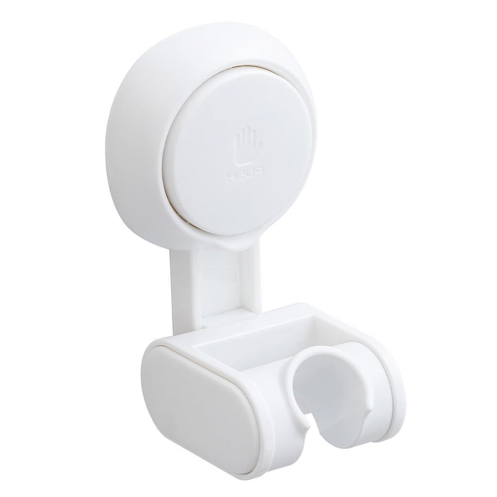 TAILI Shower Head Holder Suction Cup, Handheld Shower Head Bracket, Height Angle Adjustable,Bathroom Showerhead Holder No Drilling Removable Waterproof, White