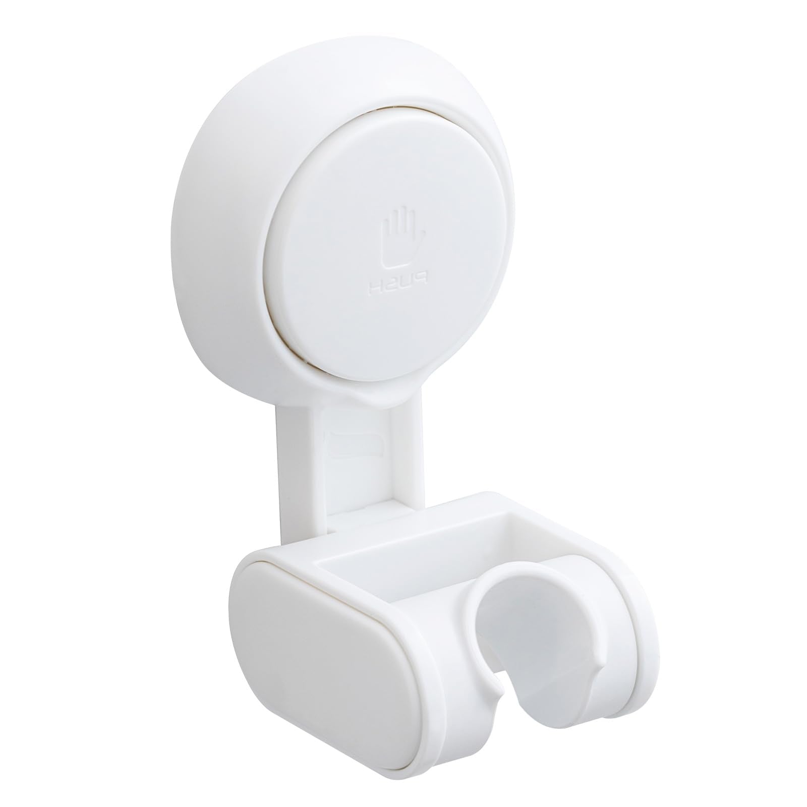 TAILI Shower Head Holder Suction Cup, Handheld Shower Head Bracket, Height Angle Adjustable,Bathroom Showerhead Holder No Drilling Removable Waterproof, White