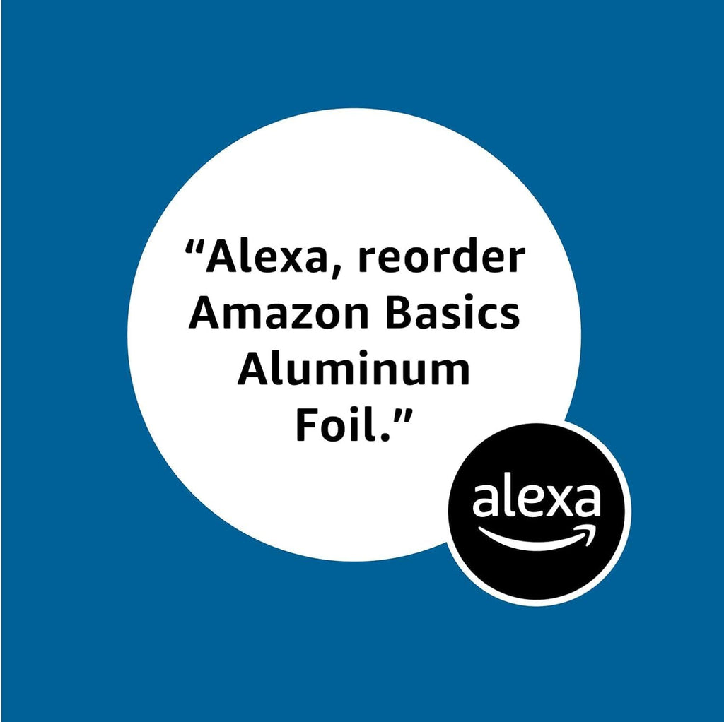 Amazon Basics Aluminum Foil for Everyday Use, Cooking and Wrapping, 250 Sq Ft, Pack of 1 (Previously Solimo)