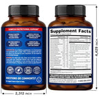 Multivitamin for Men - B-Complex | Whole Foods & Enzymes - Energy, Focus & Brain | Men's Health Complex - 46in1 Mens Multivitamin - Bioavailable & Gentle on Stomach - Made in USA - 90 Capsules, 1/Day