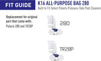 Polaris Genuine Parts K13 All-Purpose Zipper Replacement Debris Bag, for Automatic Pressure Pool Cleaner Vac-Sweep 280