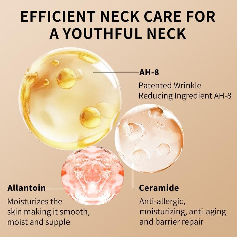 Ycz AH-8 Firming Neck Cream for Crepey Skin Body Care Comfort, Contains Hexapeptide, Moisturizing, Tightening Lotions Cosmetic Skin Care Skin Repair