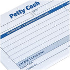 Adams Petty Cash Receipt Pad, Carbonless 1-Part Book, 5 x 3.5 Inches, 50 Copies per Pad, Rent Receipts Set, Pack of 12 (9672ABF)