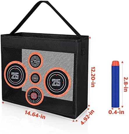 Refill Darts Bullets Fit for Nerf Guns, 1000 Pcs Foam Darts Fit for Nerf Party with Portable Shooting Practice Target Mesh Bag