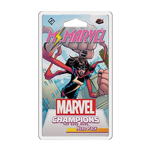 Asmodee Marvel Champions The Card Game Ms. Marvel HERO PACK - Cooperative Superhero Strategy Game for Kids and Adults, Ages 14+, 1-4 Players, 45-90 Minute Playtime