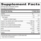 Emergen-C Immune+ Chewables 1000mg Vitamin C with Vitamin D Tablet, Immune Support Dietary Supplement for Immunity, Orange Blast Flavor - 42 Count