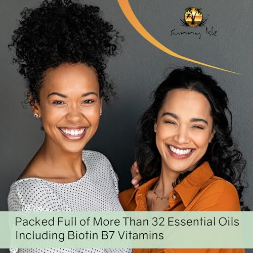 Sunny Isle Rosemary Mint Hair and Strong Roots Butter 4oz | Infused with Biotin & Jamaican Black Castor Oil | Strengthen and Nourish Hair | Dry Scalp, Split Ends