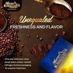 Mt. Whitney Base Camp Blend Coffee Beans - Medium Dark Roast Coffee, Low Acid Coffee - Ground Coffee, 12 oz (Pack of 1)