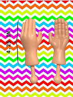 DR DINGUS Tiny Hands (2 Pair) - Original Little Small Mini Hand Stick Puppet - Make Anyone Laugh - Pocket Sized Hilarity and Big Laughs - TikTok Famous - Friend & Family Fun