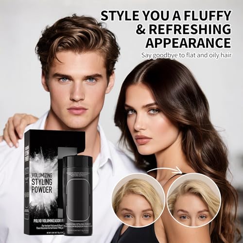 Gowwim Texture Powder, Instant Oil Control & Matte Finish Hair Texture Styling Volume Powder Long-Lasting Volume for Men & Women Volumizing Non-greasy