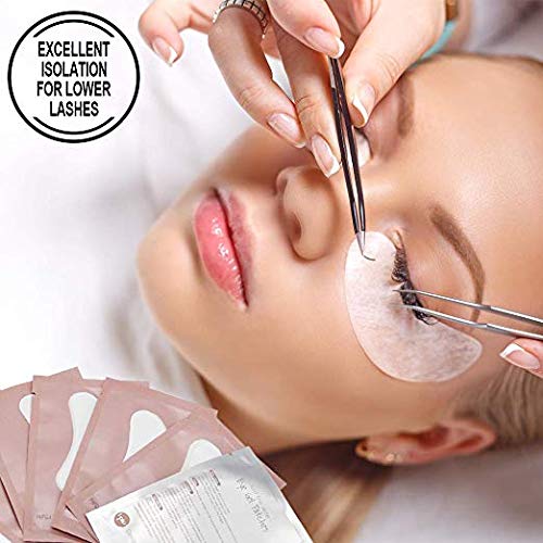 Ocim 100 Pairs Gel Pads Lash Extensions,Eye Lash Pads Hydrogel Patches for Eyelash Extension,Pink