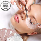 Ocim 100 Pairs Gel Pads Lash Extensions,Eye Lash Pads Hydrogel Patches for Eyelash Extension,Pink