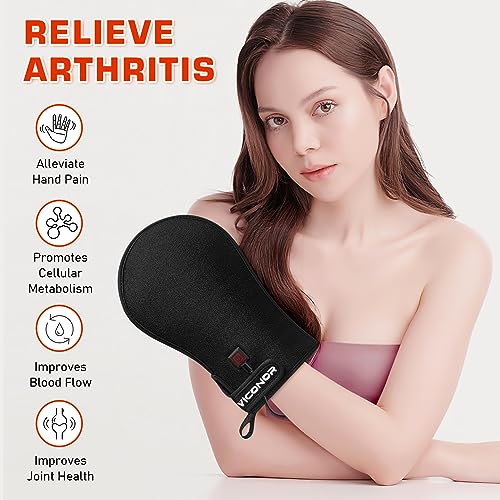 Red Light Therapy Device for Hands, Infrared-Light-Therapy-Gloves Finger Wrist, Led Near Infrared Light Skin Care, Carpal Tunnel(Pack of 2)