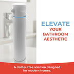 SqueezMe EasyPump Toothpaste Dispenser System - No-Mess Toothpaste Dispenser for Kids, Adults, Families - Hygienic Design & Easy One-Hand Use - Organizers & Accessories for Bathroom - Universal Fit