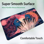 for MTG Game Playmat, for Magic TCG Rubber Play mat,Tabletop Card Playmats with Smooth Surface,Trading Card Inked Game Mat,Battle Game,Art Sun and Moon